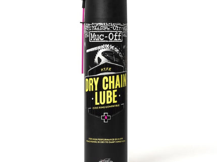 Lubrifiant chaîne MUC-OFF Dry PTFE Chain Lube - spray 400ml