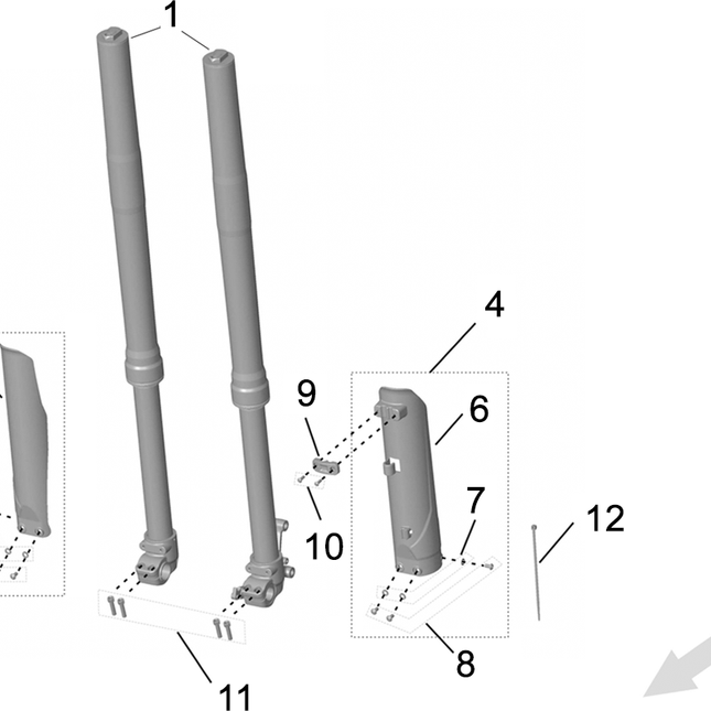 Fourche KKE SUR-RON Ultra Bee Enduro