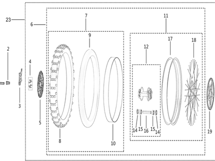 Roue Arrière SUR-RON Light Bee X Homologuée