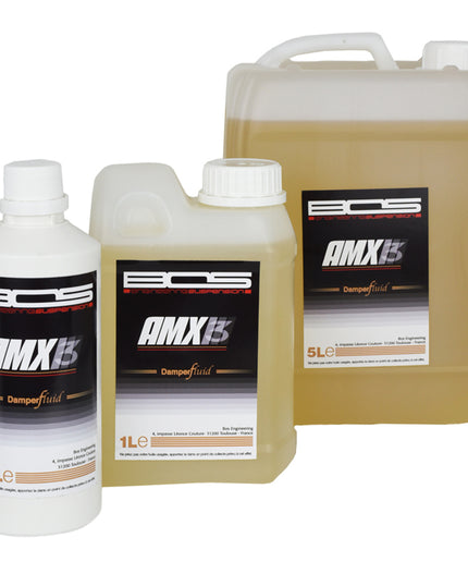 <strong>HUILE AMX3</strong> Chaque produit a ses spécificités. C'est pour cela que nous vous préconisons l'utilisation de l'huile AMX3. Conçue pour préserver le fonctionnement de votre amortisseur et éviter une usure prématurée. Cette huile réduira également les frottements, les frictions et les bruits parasites, tout en garantissant des sensations homogènes, <strong>même lors de la montée en température</strong>